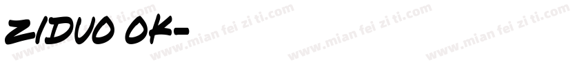 ziduo ok字体转换